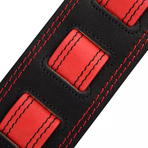 RICHTER Springbreak I Nappa Guitar Strap Black/Violet 2.75 in.