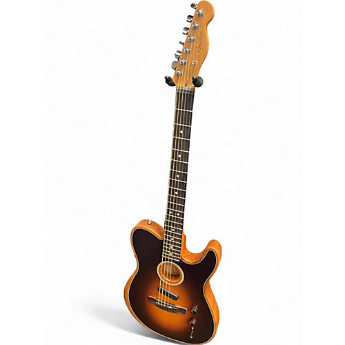Used 2024 Fender Acoustasonic Player Telecaster Tobacco Sunburst Acoustic Electric Guitar Tobacco Sunburst