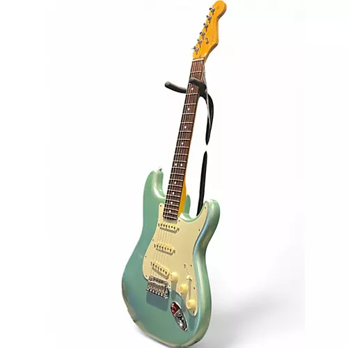 Used 2023 Fender American Professional II Stratocaster Sparkle Seafoam Pearl Solid Body Electric Guitar Sparkle Seafoam Pearl