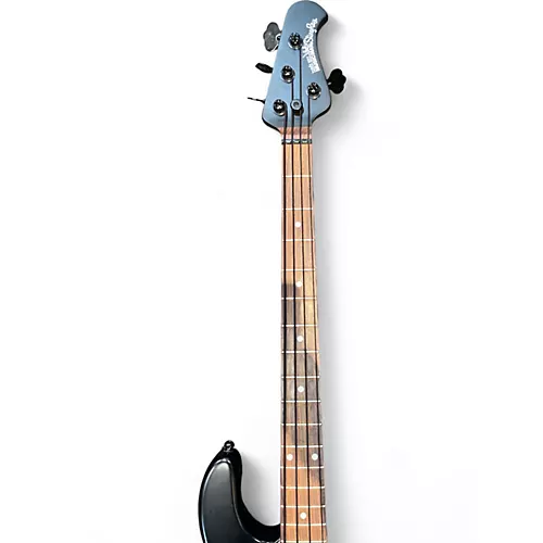 Used Ernie Ball Music Man Stingray Stealth 4 String HH Black Electric Bass Guitar Black