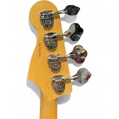 Used 2016 Fender American Standard Precision Bass Green Electric Bass Guitar Green