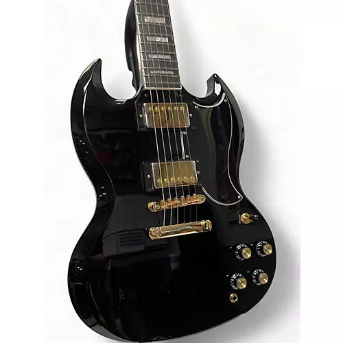 Used Epiphone SG Custom Black Solid Body Electric Guitar Black