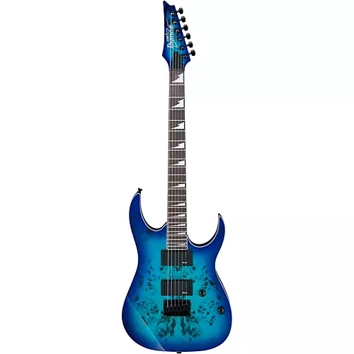 Ibanez GRGR221PA GRG Series 6-String Electric Guitar Aqua Burst