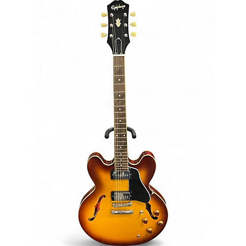 Used Epiphone inspired by gibson 335 ice tea Hollow Body Electric Guitar ice tea