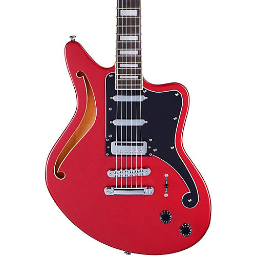 D'Angelico Premier Series Bedford SH Electric Guitar Offset Stopbar Tailpiece Oxblood