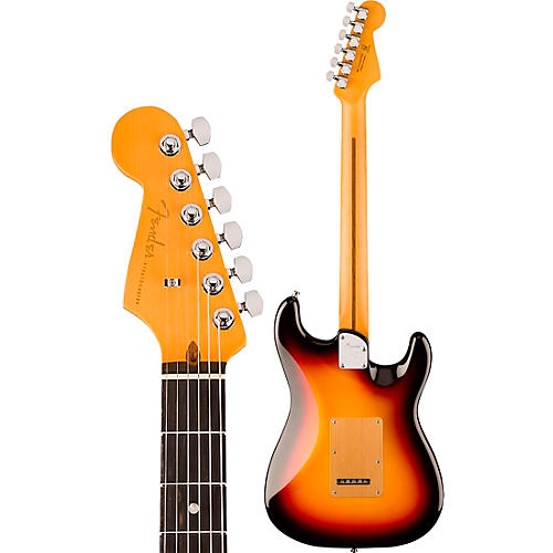 Fender American Ultra II Stratocaster Left-Hand Ebony Fingerboard Electric Guitar Texas Tea
