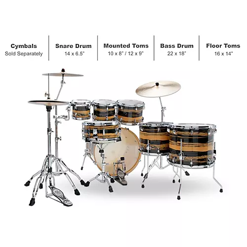 TAMA Superstar Classic 7-Piece Shell Pack Ice Ash Wrap