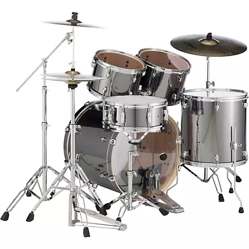 Pearl Export New Fusion 5-Piece Drum Set With Hardware Slipstream white
