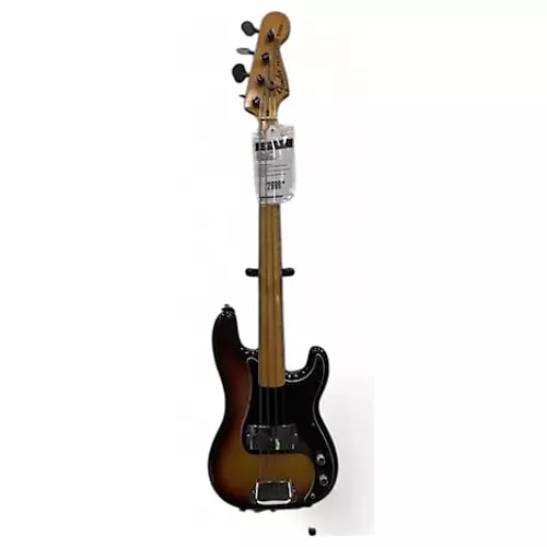 Vintage 1975 Fender Precision Bass Fretless Sunburst Electric Bass Guitar Sunburst