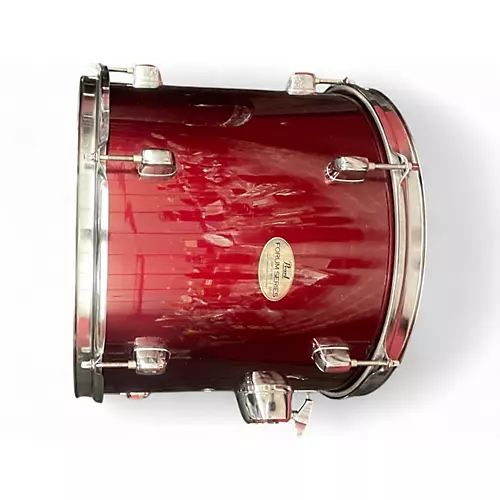 Used 2000s Pearl 5 Piece Forum Maroon Drum Kit Maroon