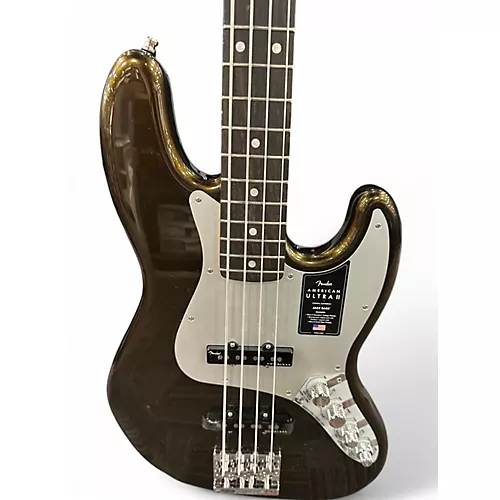Used 2024 Fender American Ultra Jazz Bass texas tea Electric Bass Guitar texas tea