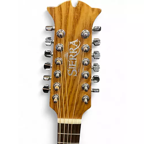 Used Sierra Northstar SS112CE Natural 12 String Acoustic Electric Guitar Natural