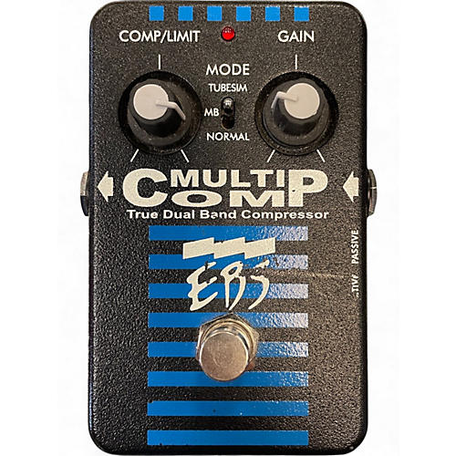 Used EBS MultiComp True Dual Band Compressor Bass Effect Pedal