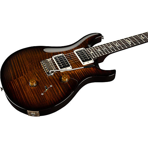 PRS Custom 24 Carved Figured Maple Top With Gen 3 Tremolo Solidbody Electric Guitar Black Gold Burst