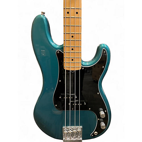 Used 2017 Fender FSR Standard Precision Bass Ocean Turquoise Electric Bass Guitar Ocean Turquoise