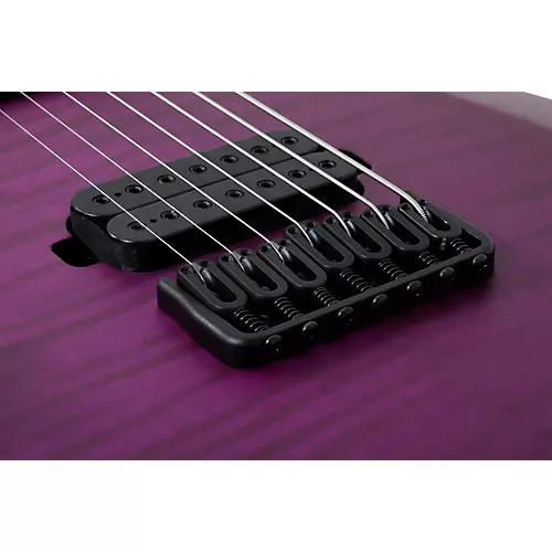 Schecter Guitar Research John Browne Tao-7 Left-Handed Electric Guitar Satin Trans Purple