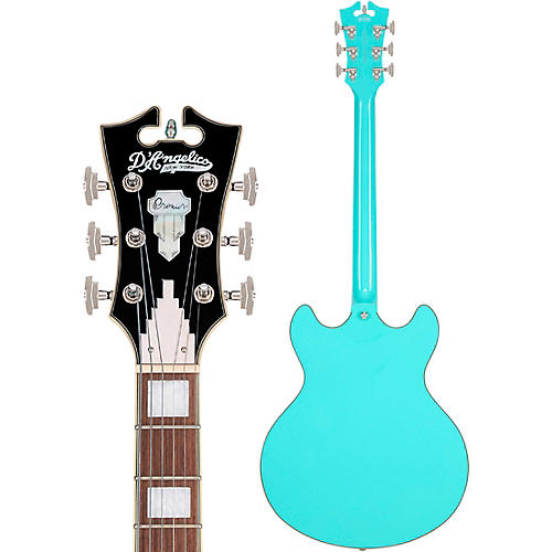 D'Angelico Premier DC Semi-Hollow Electric Guitar Solid Black