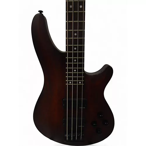 Used Schecter Guitar Research Omen 4 String Natural Electric Bass Guitar Natural