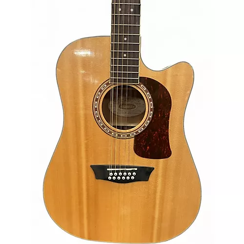 Used 2020 Washburn hd10sce Natural 12 String Acoustic Electric Guitar Natural