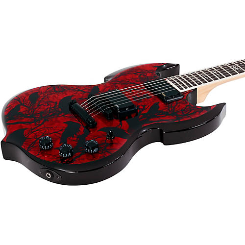 Wylde Audio Barbarian Electric Guitar Blood Raven