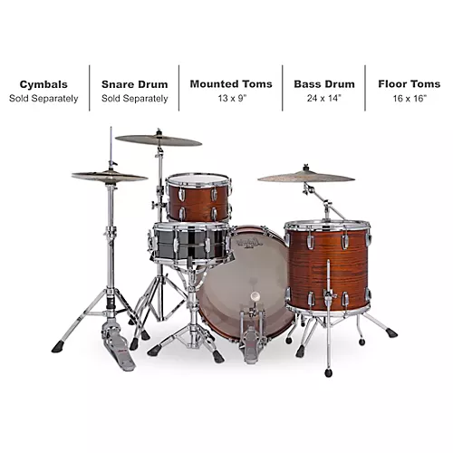 Ludwig Classic Oak 3-Piece Pro Beat Shell Pack With 24