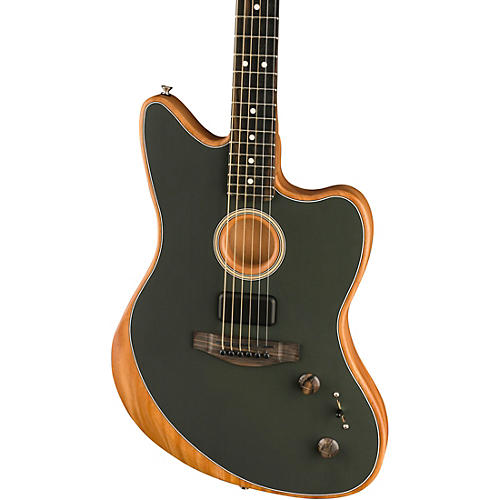 Fender American Acoustasonic Jazzmaster Acoustic-Electric Guitar Tungsten