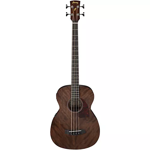 Ibanez PCBE12 Grand Concert Acoustic-Electric Bass Guitar Open Pore Natural Mahogany Top
