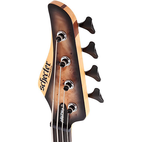 Schecter Guitar Research Reaper-4 Electric Bass Guitar Satin Charcoal Burst