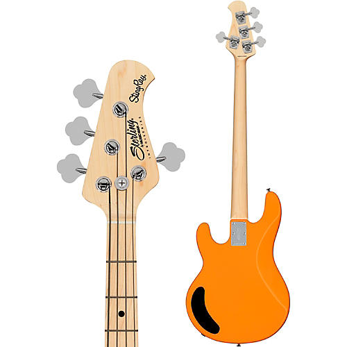 Sterling by Music Man Intro Series StingRay RAY2 Bass Guitar Black