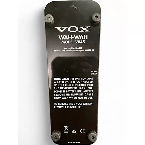 Used 2022 VOX V845 Classic Wah Effect Pedal