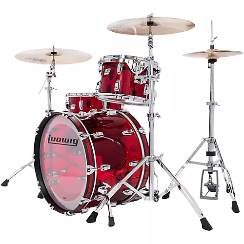 Ludwig Vistalite 50th Anniversary Fab 3-Piece Shell Pack With 22