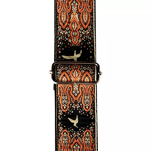 PRS Custom Jacquard Birds Fleur Guitar Strap Red 2 in.