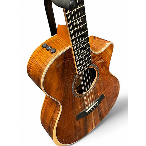 Used 2023 Taylor CUSTOM GA KOA MASTER GRADE Natural 12 String Acoustic Electric Guitar Natural