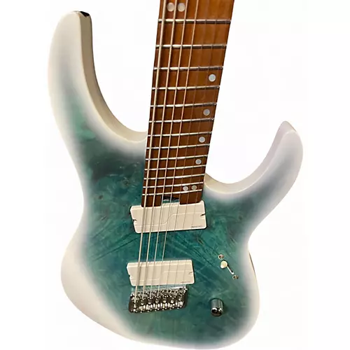 Used Legator N7FOD Multi-Scale 7-String Arctic Blue Burst Solid Body Electric Guitar Arctic Blue Burst