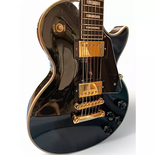 Used Epiphone Les Paul Custom Black Solid Body Electric Guitar Black