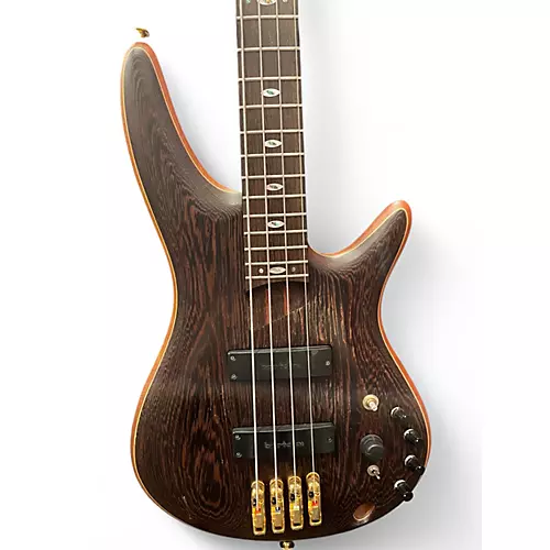 Used 2012 Ibanez Prestige SR5000 Natural Electric Bass Guitar Natural