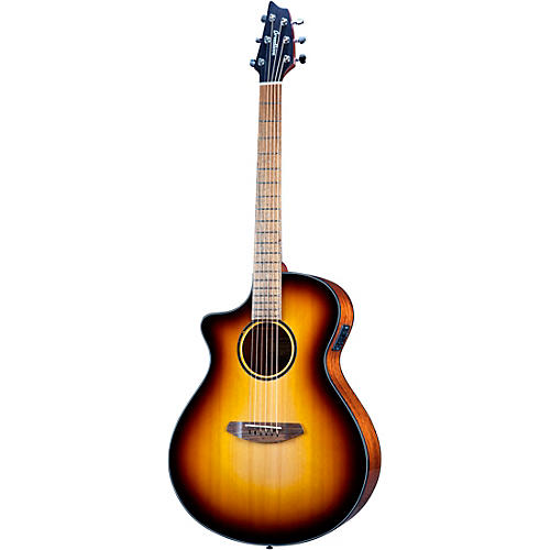 Breedlove Discovery S CE LH Red Cedar-African Mahogany Concert Left-Handed Acoustic-Electric Guitar Edge Burst