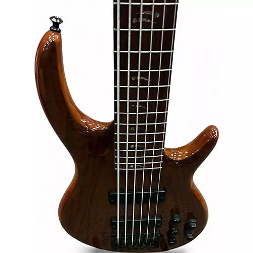 Used Carvin 6 STRING NECK THROUGH Natural Electric Bass Guitar Natural