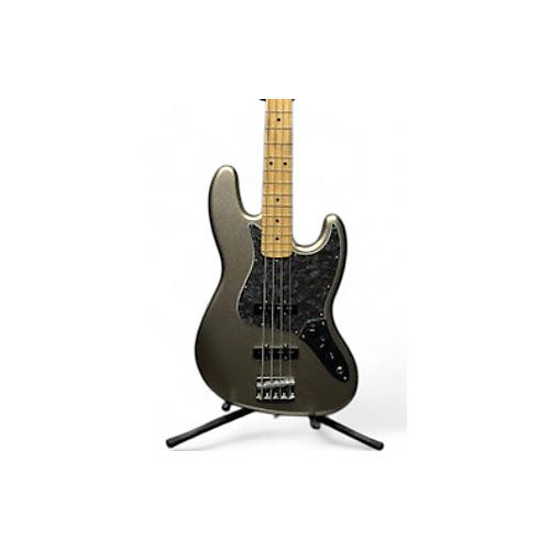 Used 2021 Fender 75th Anniversary Commemorative American Jazz Bass Metallic Gold Electric Bass Guitar Metallic Gold