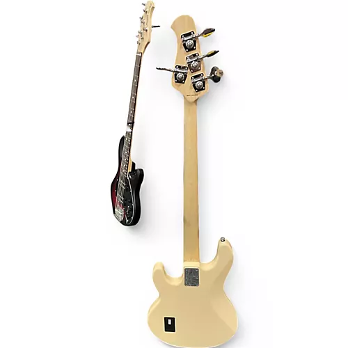 Used Sterling by Music Man Sub 4 Cream Electric Bass Guitar Cream