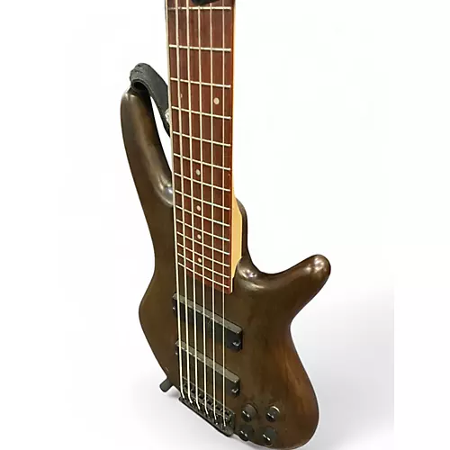 Used Ibanez SIX STRING BASS Mahogany Electric Bass Guitar Mahogany