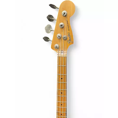 Used Fender Standard Precision Bass Metallic Aqua Marine Electric Bass Guitar Metallic Aqua Marine