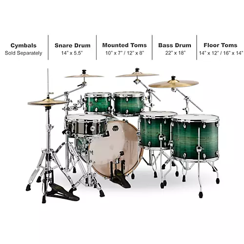 Mapex Armory Series Exotic Studioease Fast Shell Pack With 22