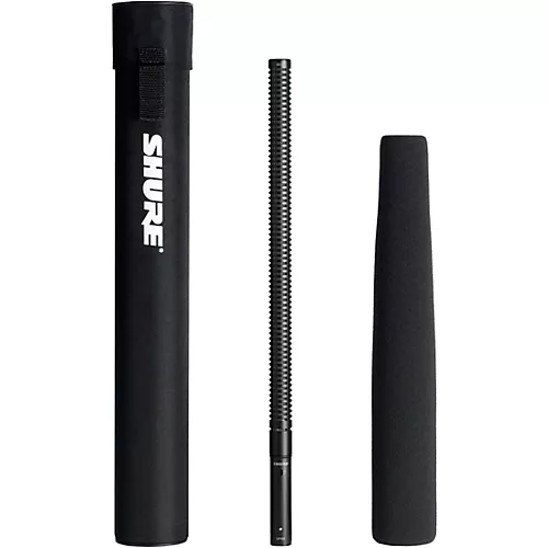 Shure VP89L Long Condenser Shotgun Microphone with Case and Foam Windscreen