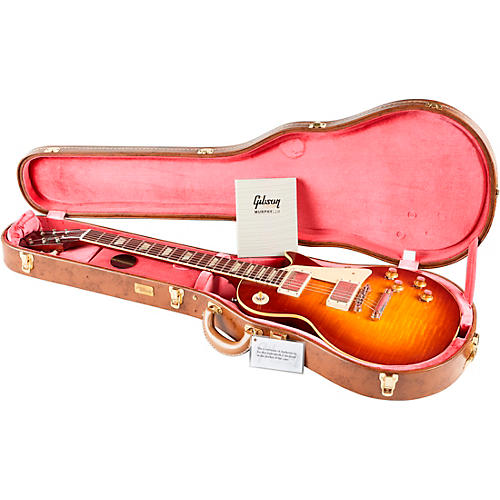 Gibson Custom Murphy Lab 1960 Les Paul Standard Reissue Ultra Light Aged Electric Guitar Wide Tomato Burst