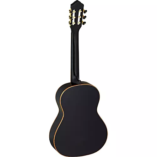 Ortega Family Series R221BK-3/4 3/4 Size Classical Guitar Gloss Black 0.75