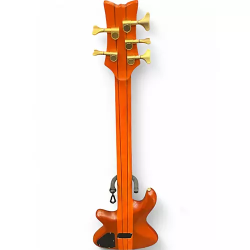 Used Schecter Guitar Research Stiletto Studio 5 String Worn Natural Electric Bass Guitar Worn Natural