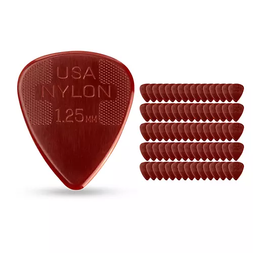 Dunlop Nylon Standard 1.25mm Red 12 Pack