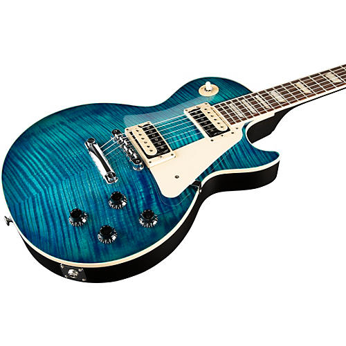 Gibson Les Paul Traditional Pro V AAA Flame Top Electric Guitar Ocean Water Perimeter