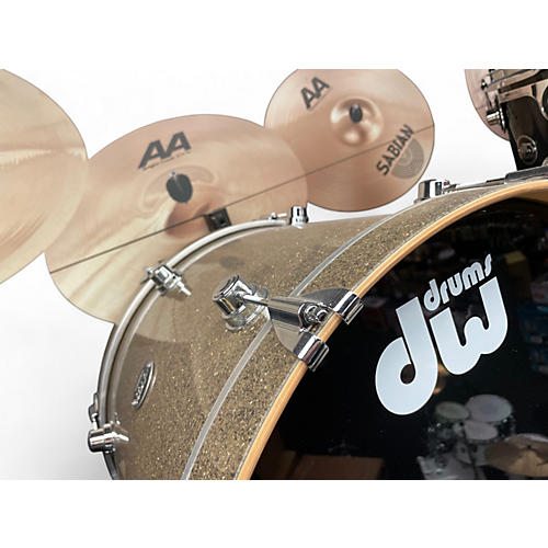Used 2024 DW 3 Piece Performance Series Ginger Glitter Drum Kit Ginger Glitter